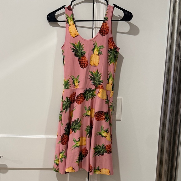 Poprageous Dresses & Skirts - Pineapple Print Pink Mini Dress